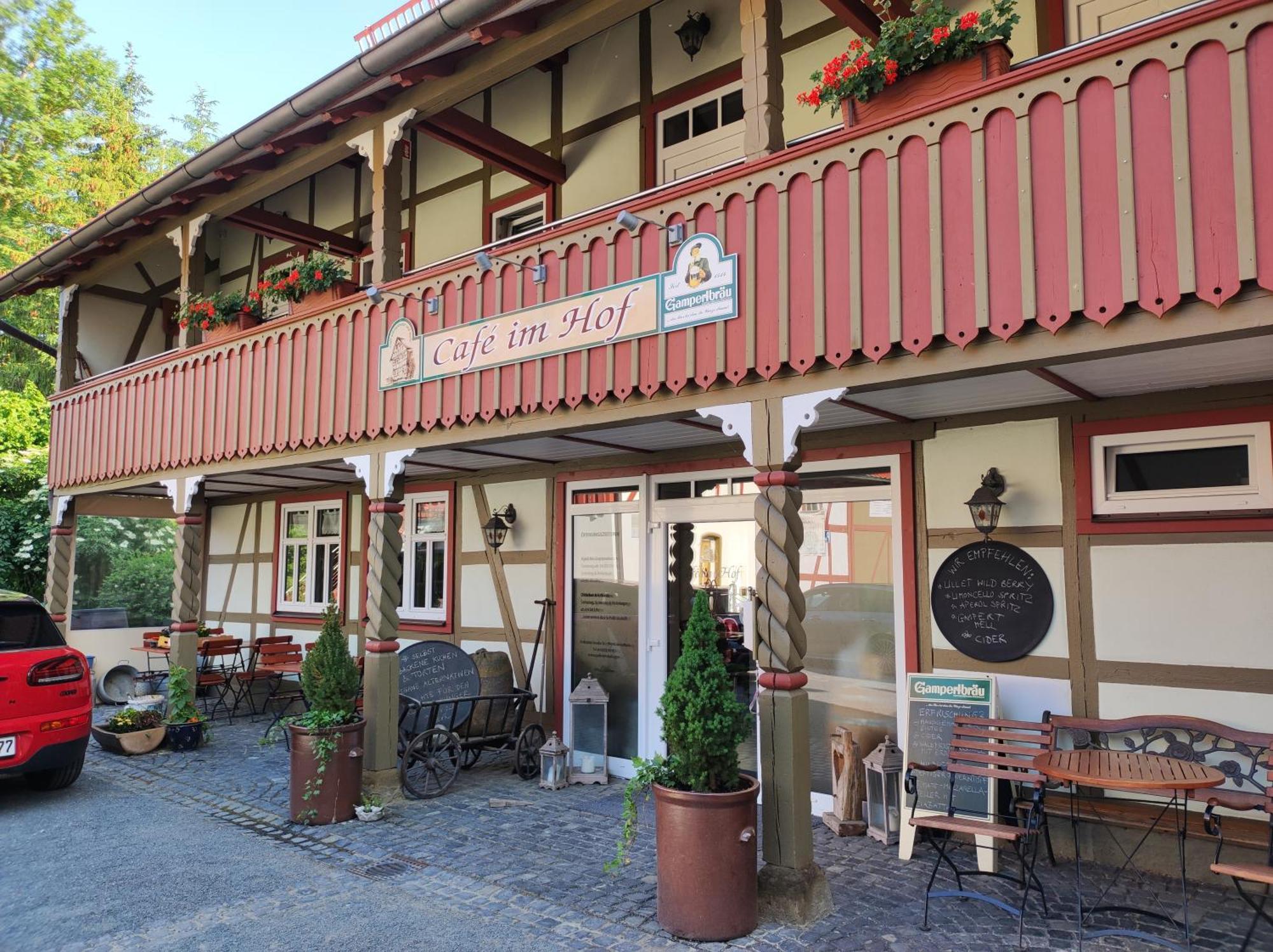 Cafe Im Hof- Bed & Breakfast Streufdorf Kültér fotó