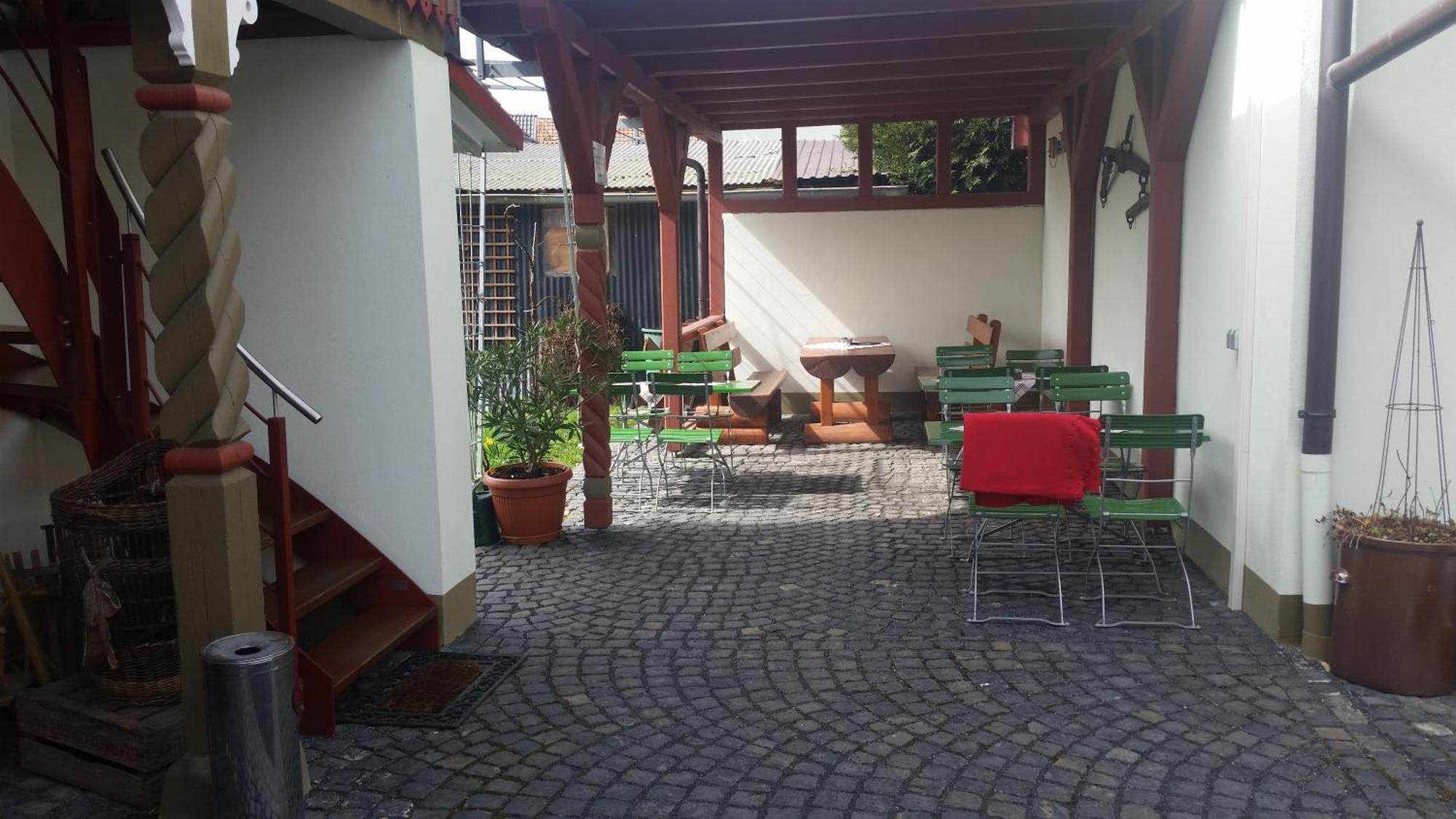Cafe Im Hof- Bed & Breakfast Streufdorf Kültér fotó