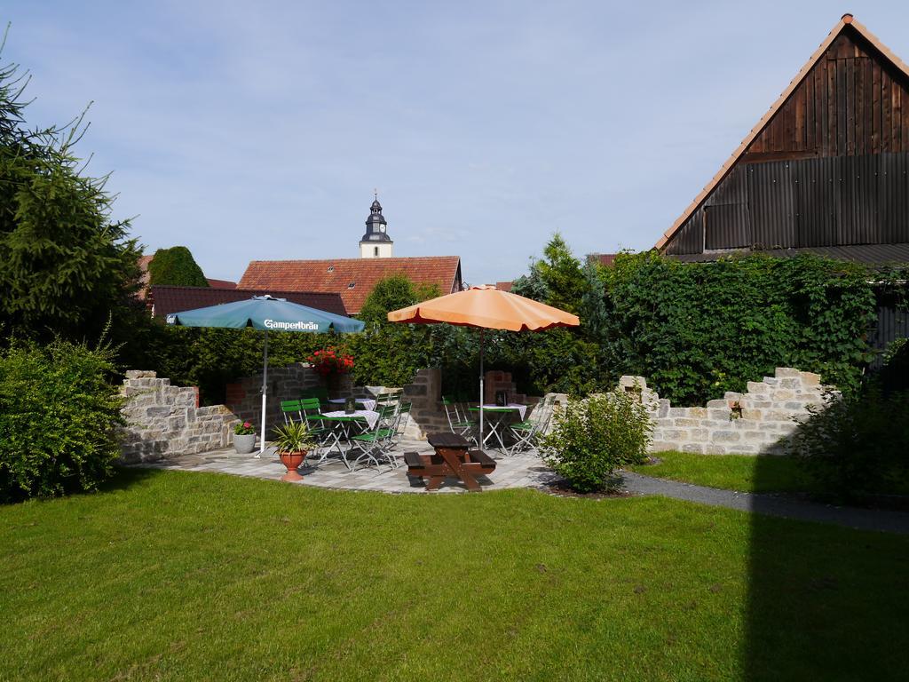 Cafe Im Hof- Bed & Breakfast Streufdorf Kültér fotó