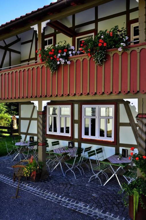 Cafe Im Hof- Bed & Breakfast Streufdorf Kültér fotó