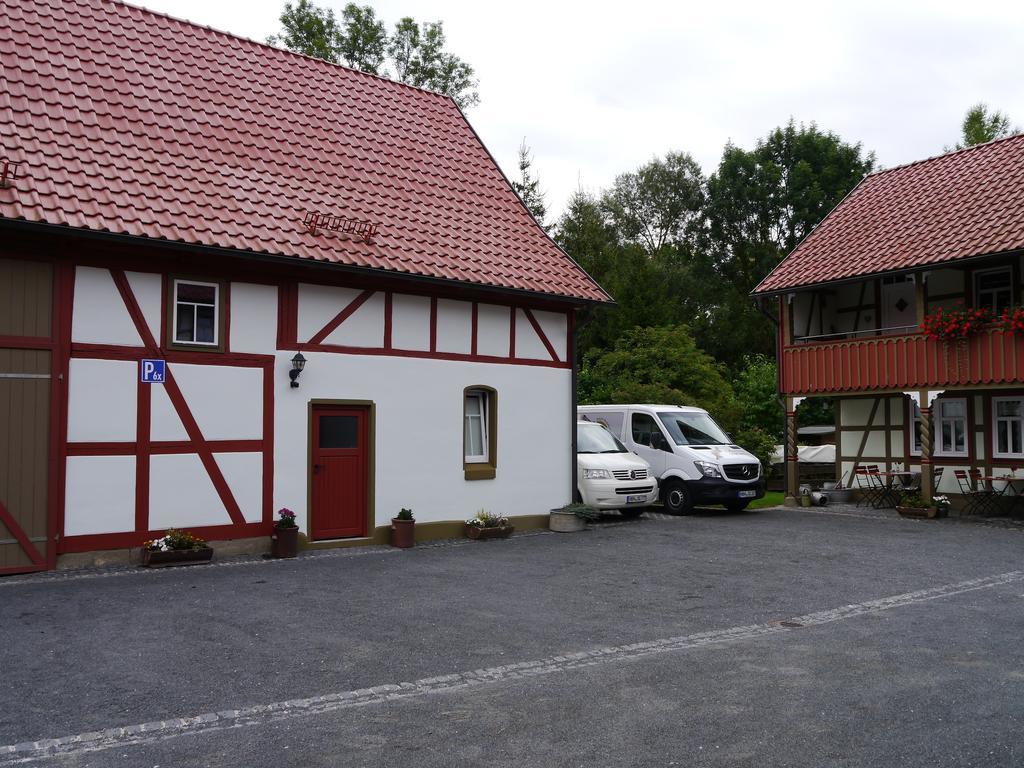 Cafe Im Hof- Bed & Breakfast Streufdorf Kültér fotó