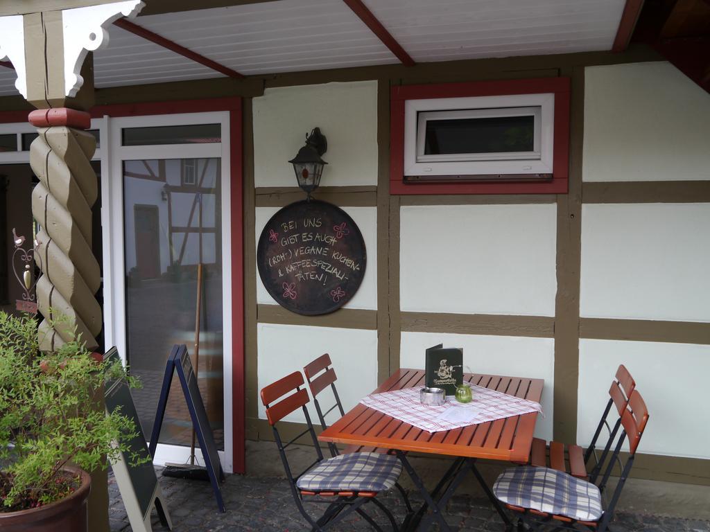 Cafe Im Hof- Bed & Breakfast Streufdorf Kültér fotó